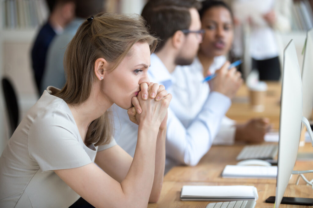 upset sales intern because of a mistake